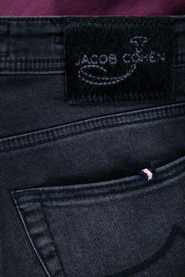 Cesare di Napoli дөңгелек жағалы ақ жібек пен мақтадан жасалған ерлерге арналған джемпер 158179 - фото 3