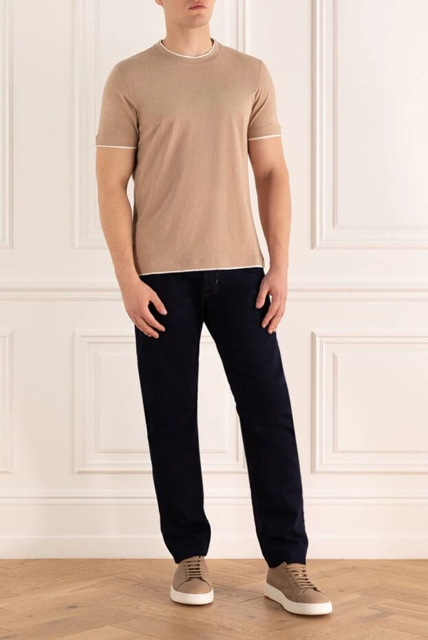 Jacob Cohen man blue cotton jeans for men купить с ценами и фото 158205 - photo 2