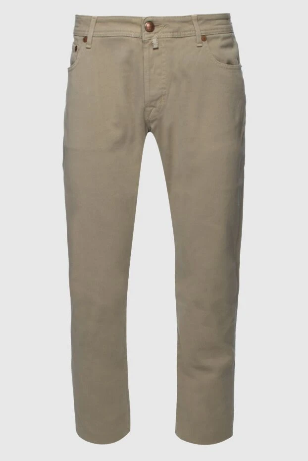 Jacob Cohen man beige cotton jeans for men купить с ценами и фото 158210 - photo 1