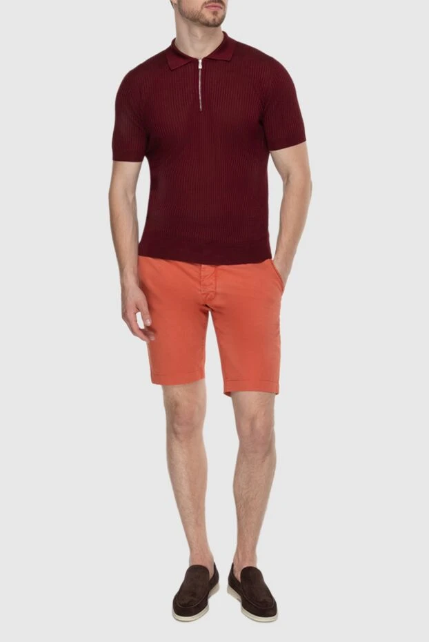 Jacob Cohen man cotton and elastane shorts orange for men купить с ценами и фото 158215 - photo 2