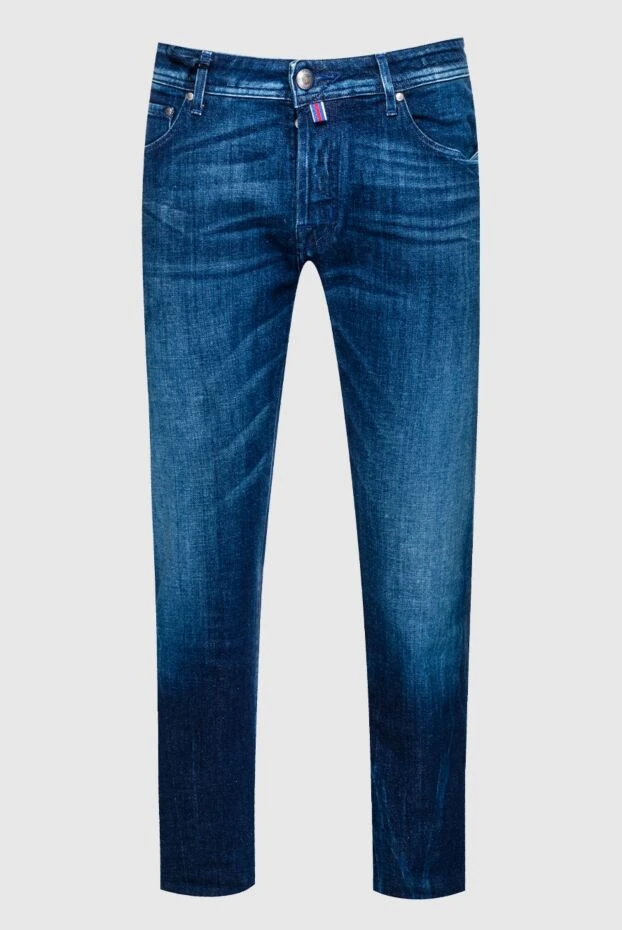 Jacob Cohen man blue cotton jeans for men купить с ценами и фото 158218 - photo 1