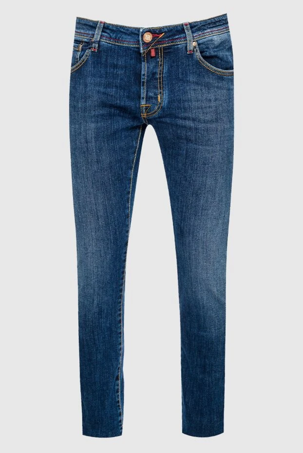 Jacob Cohen man blue cotton jeans for men купить с ценами и фото 158220 - photo 1