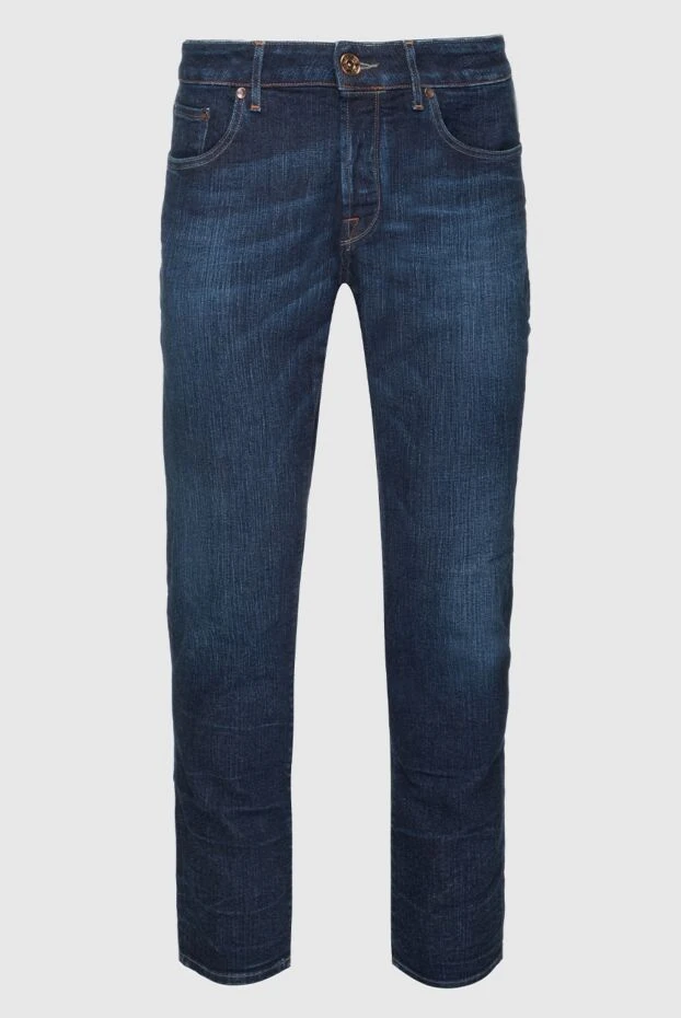 Jacob Cohen man blue cotton jeans for men купить с ценами и фото 158235 - photo 1