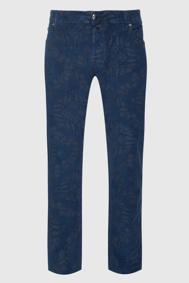 Jacob Cohen man blue cotton jeans for men купить с ценами и фото 158238 - photo 1