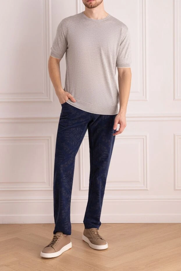 Jacob Cohen man blue cotton jeans for men купить с ценами и фото 158238 - photo 2