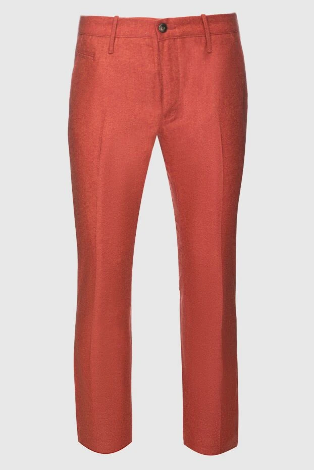 Jacob Cohen man men's orange wool trousers купить с ценами и фото 158245 - photo 1