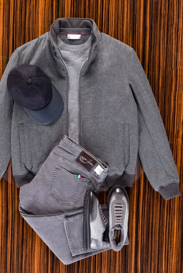 Jacob Cohen лаконикалық дизайнымен және металл фитингтері бар сұр джинсы 158250 - фото 2