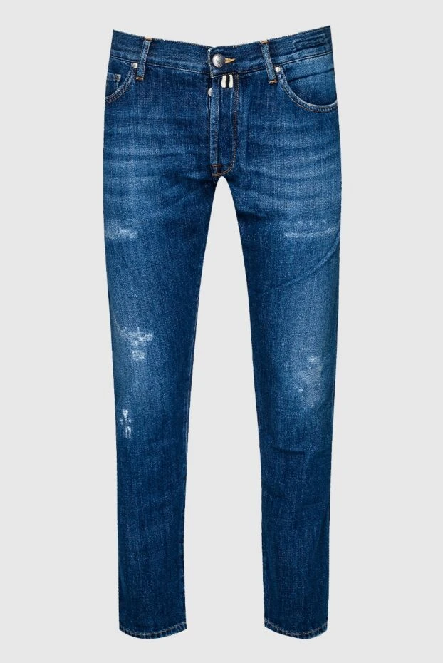 Jacob Cohen man blue cotton jeans for men купить с ценами и фото 158253 - photo 1