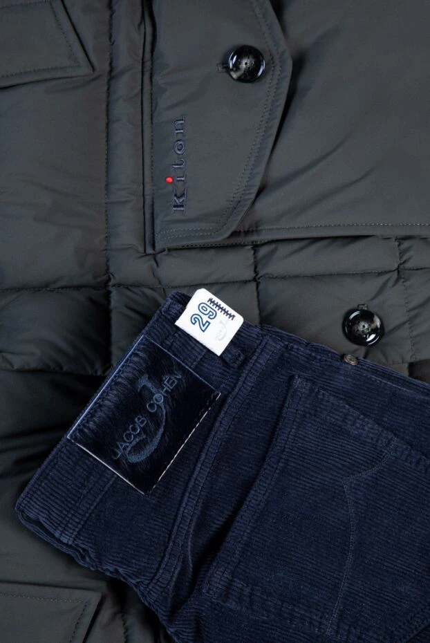 Jacob Cohen вельветовые джинсы глубокого тёмно-синего цвета с бархатистой фактурой
 158256 - фото 3