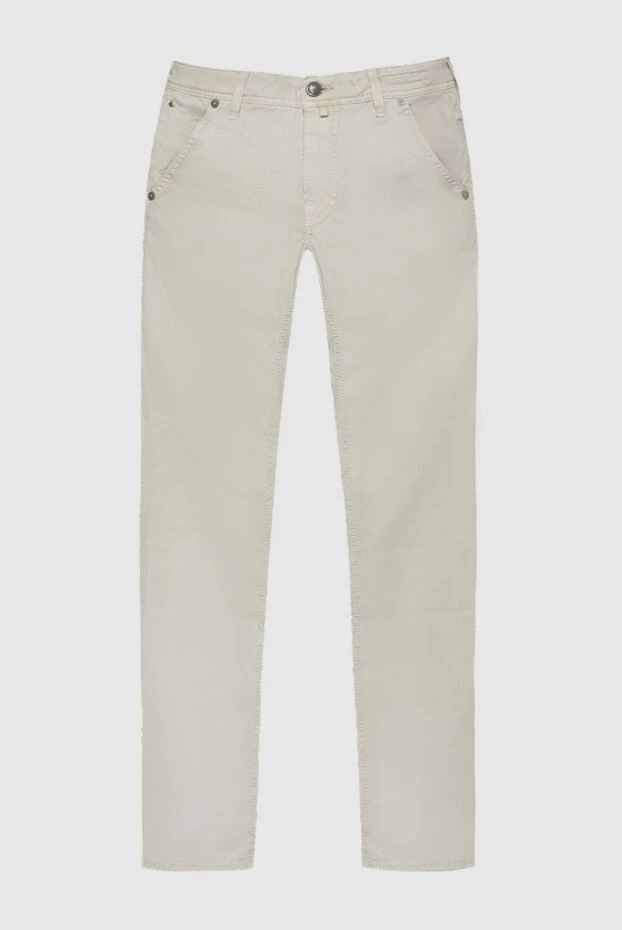 Jacob Cohen man beige cotton jeans for men купить с ценами и фото 158267 - photo 1