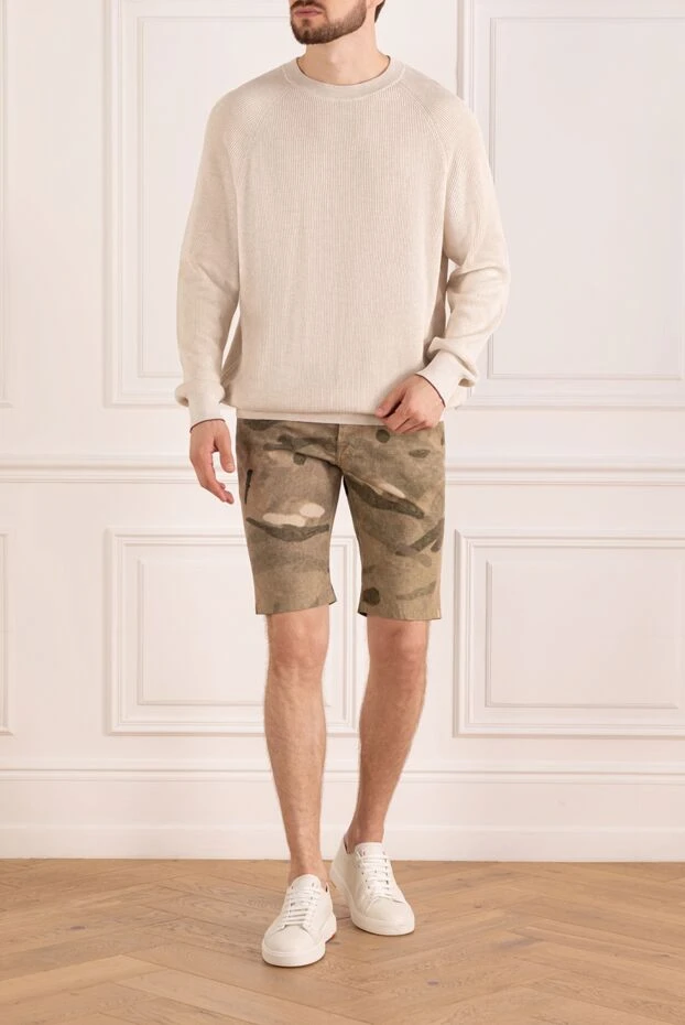 Jacob Cohen man green cotton shorts for men купить с ценами и фото 158279 - photo 2