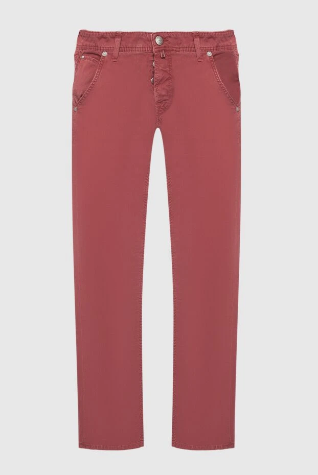 Jacob Cohen man red cotton jeans for men купить с ценами и фото 158285 - photo 1