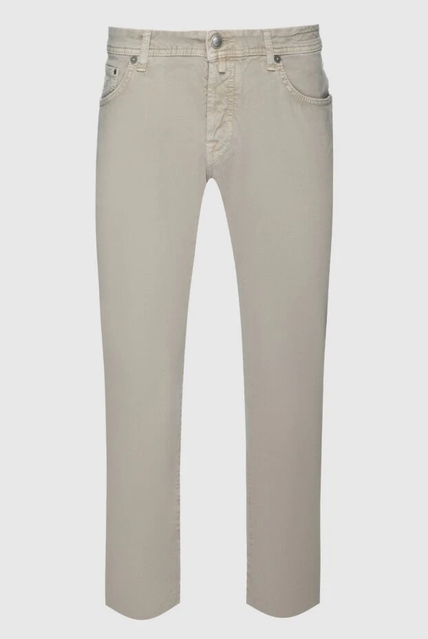 Jacob Cohen man beige cotton jeans for men купить с ценами и фото 158295 - photo 1