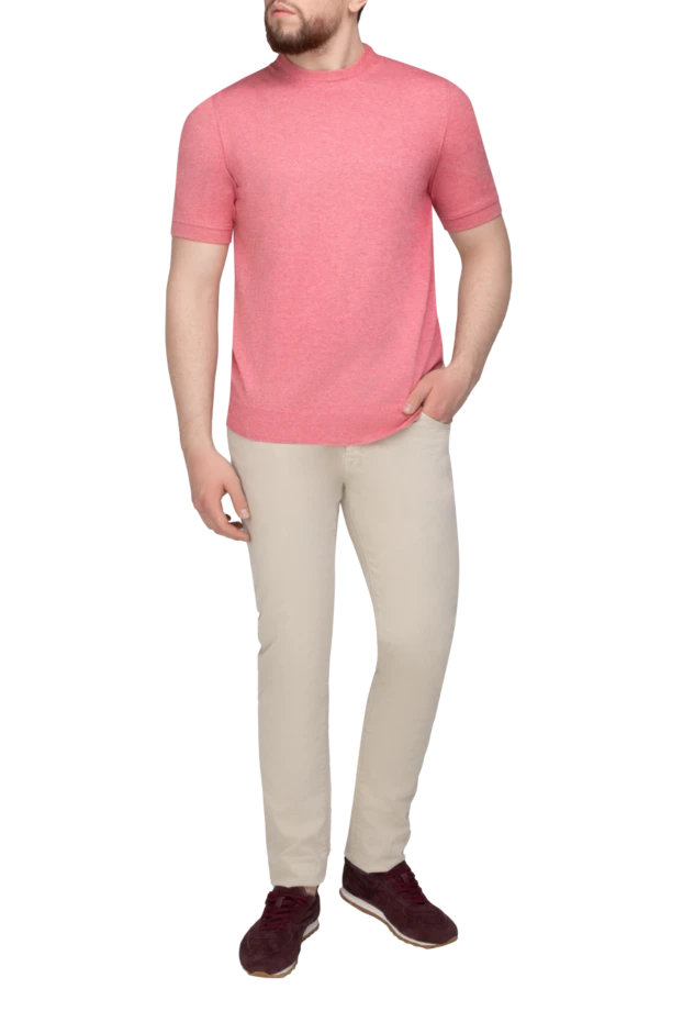 Jacob Cohen man beige cotton jeans for men купить с ценами и фото 158297 - photo 2