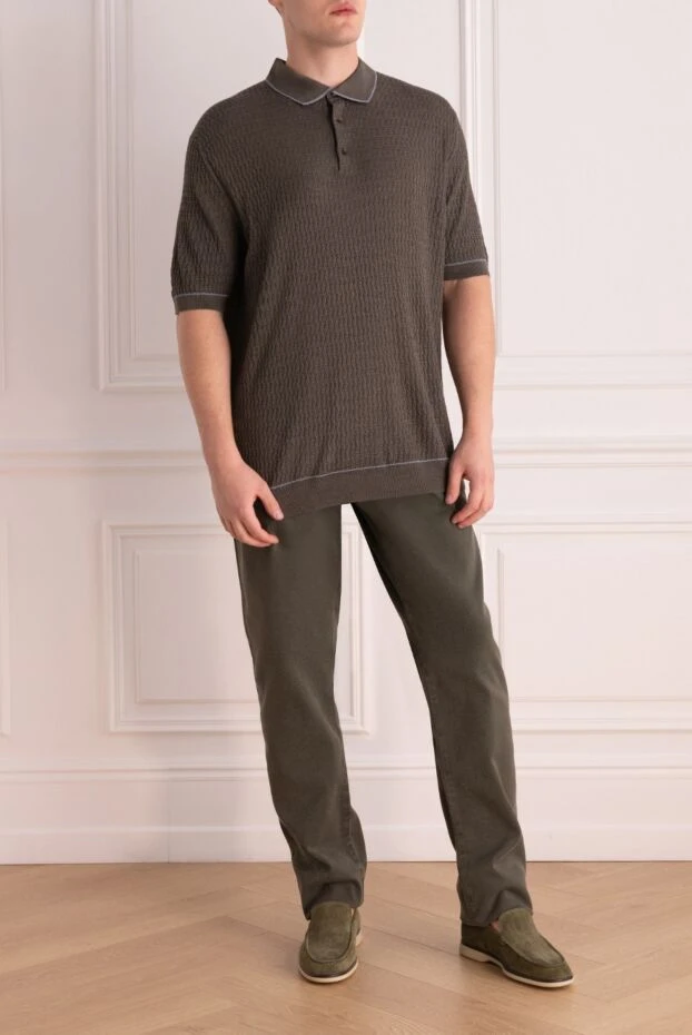 Jacob Cohen man cotton jeans green for men купить с ценами и фото 158304 - photo 2