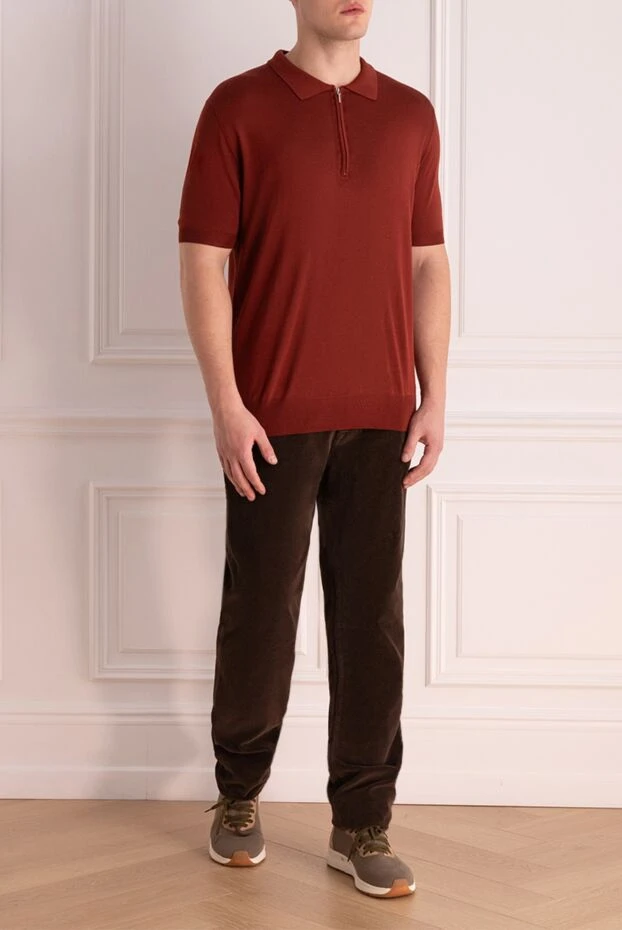 Jacob Cohen man brown cotton jeans for men купить с ценами и фото 158313 - photo 2