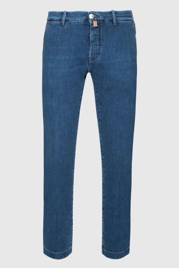 Jacob Cohen man blue cotton jeans for men купить с ценами и фото 158314 - photo 1