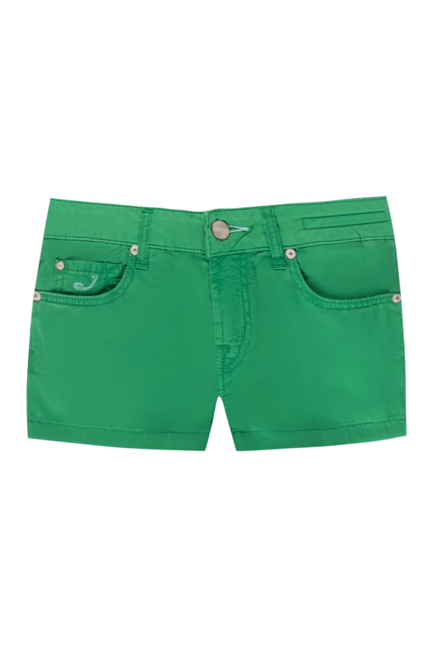 Jacob Cohen woman green cotton shorts for women купить с ценами и фото 158321 - photo 1