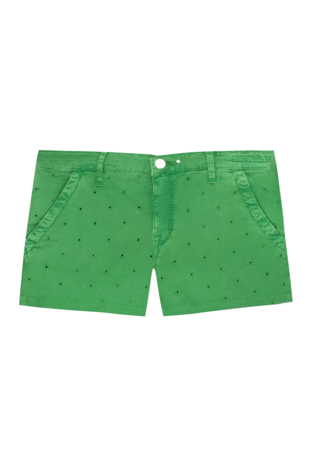 Jacob Cohen woman green cotton shorts for women купить с ценами и фото 158323 - photo 1