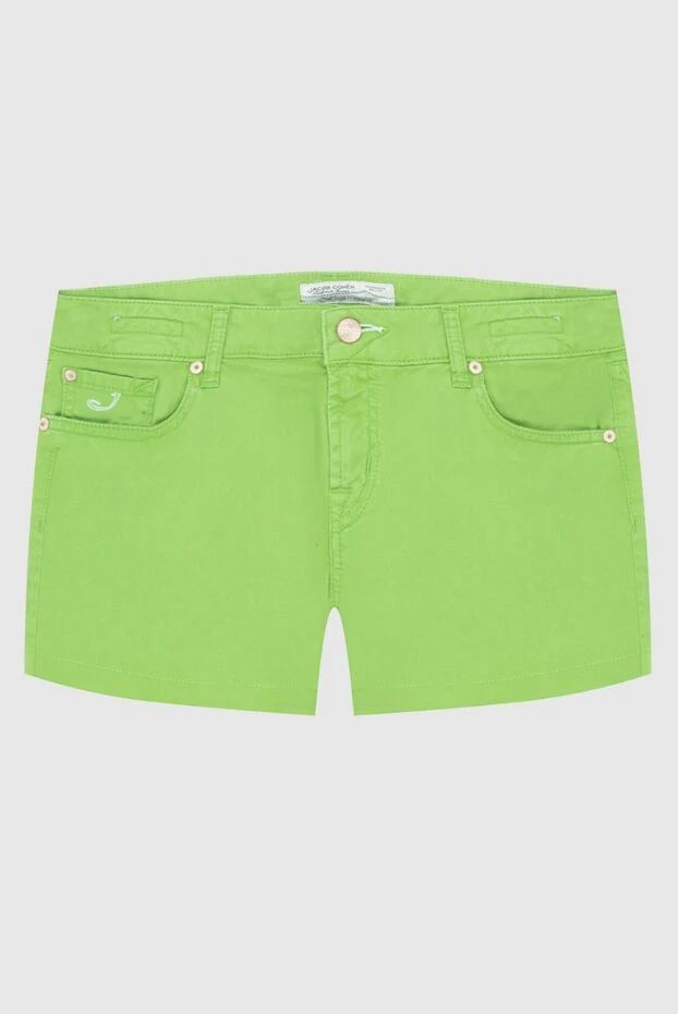 Jacob Cohen woman green cotton shorts for women купить с ценами и фото 158324 - photo 1