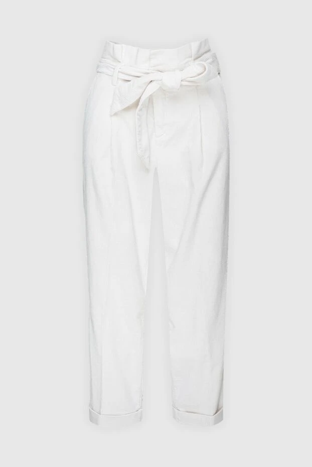 Jacob Cohen woman white jeans for women купить с ценами и фото 158329 - photo 1