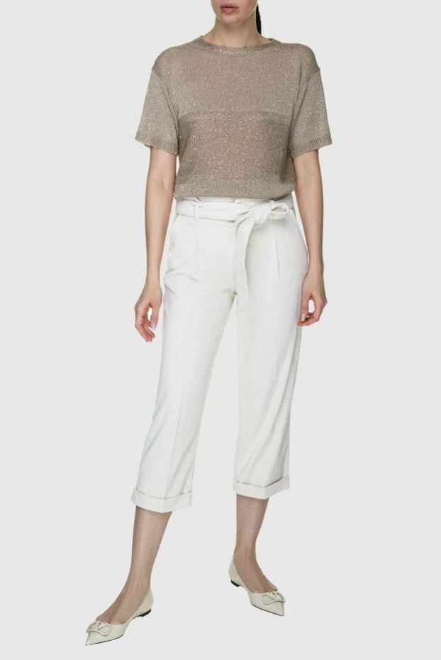 Jacob Cohen woman white jeans for women купить с ценами и фото 158329 - photo 2