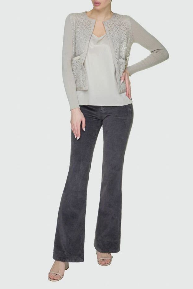 Jacob Cohen woman gray jeans for women купить с ценами и фото 158342 - photo 2