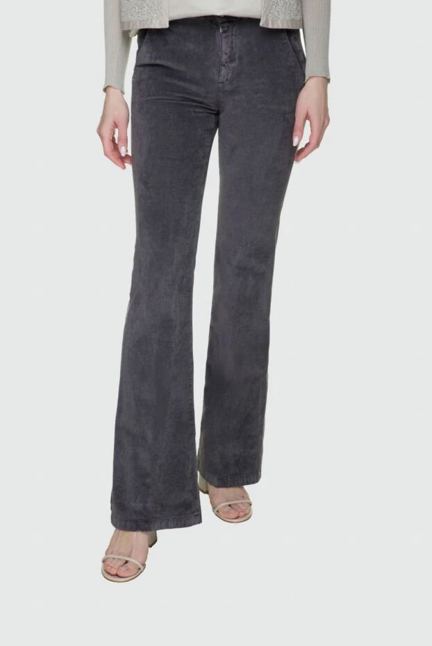 Panicale woman gray cotton jeans for women 184886 - photo 3