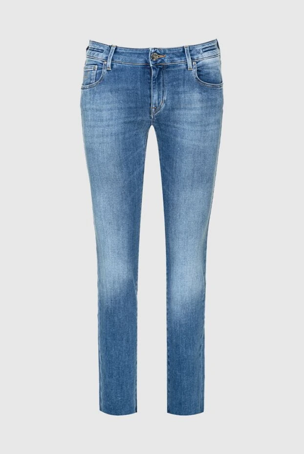 Jacob Cohen woman blue cotton jeans for women купить с ценами и фото 158343 - photo 1