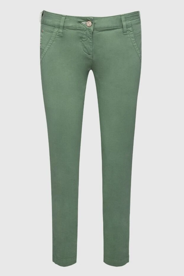 Jacob Cohen woman green cotton jeans for women купить с ценами и фото 158344 - photo 1