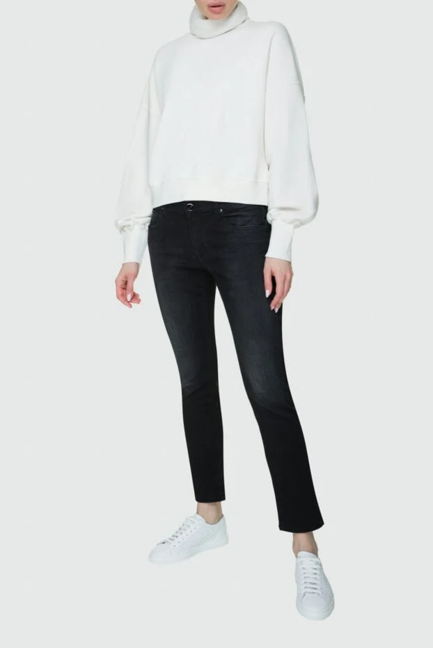 Jacob Cohen woman black jeans for women купить с ценами и фото 158347 - photo 2