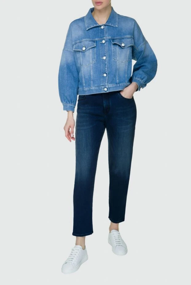 Jacob Cohen woman blue jeans for women купить с ценами и фото 158348 - photo 2