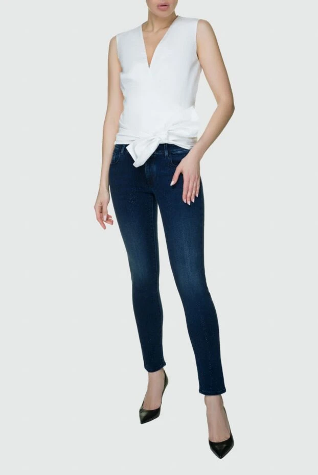 Jacob Cohen woman blue jeans for women купить с ценами и фото 158349 - photo 2