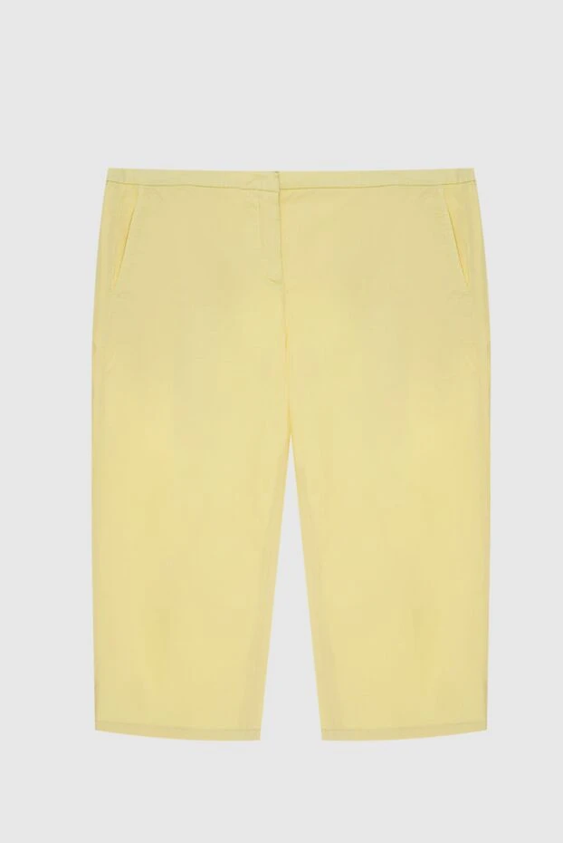 Jacob Cohen woman yellow cotton shorts for women купить с ценами и фото 158364 - photo 1