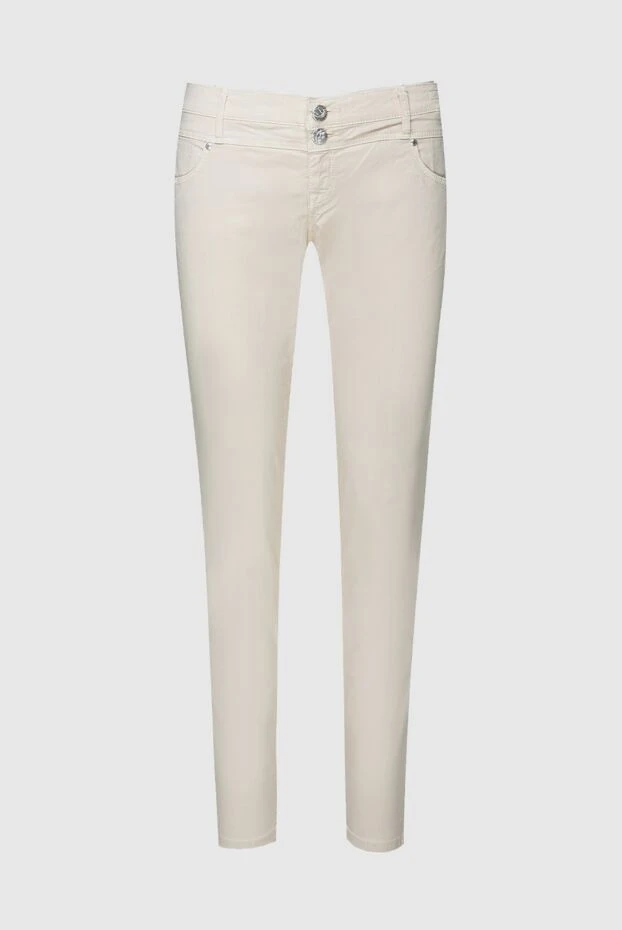 Jacob Cohen woman beige jeans for women купить с ценами и фото 158369 - photo 1