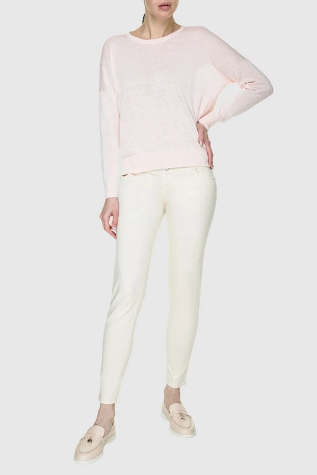 Jacob Cohen woman beige jeans for women купить с ценами и фото 158369 - photo 2