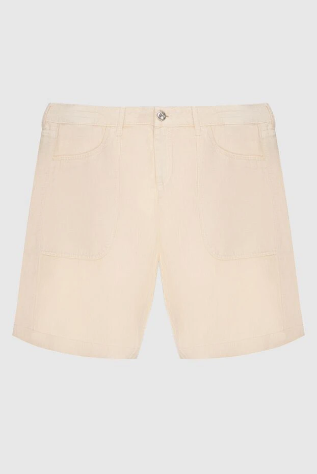 Jacob Cohen woman yellow linen shorts for women купить с ценами и фото 158375 - photo 1