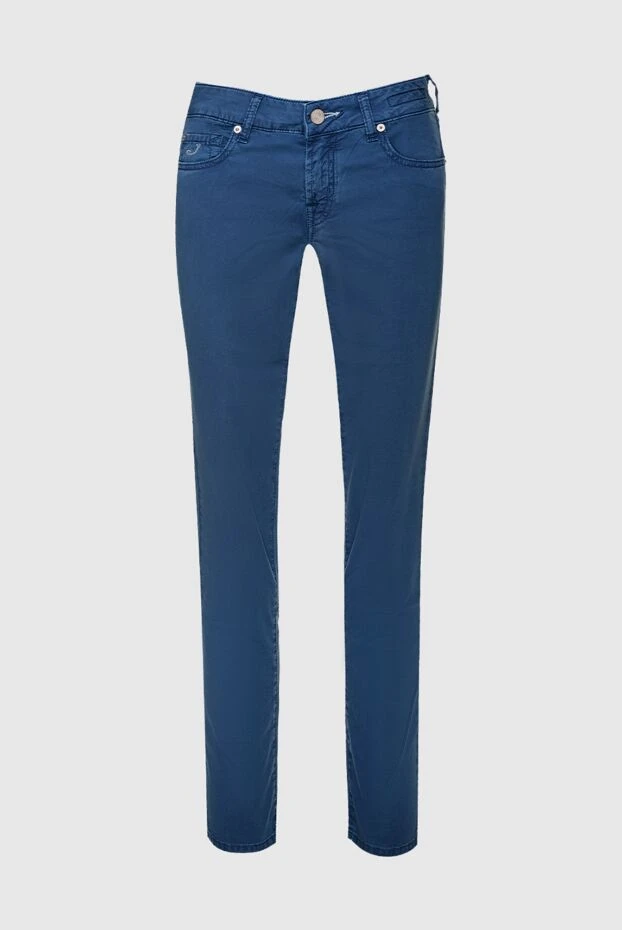 Jacob Cohen woman blue cotton jeans for women купить с ценами и фото 158388 - photo 1