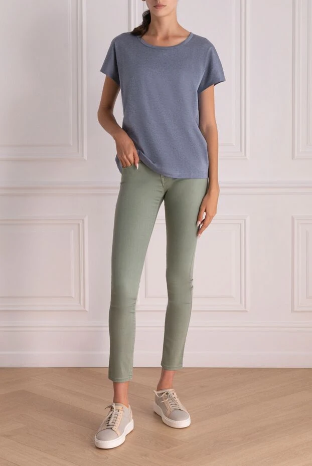 Jacob Cohen woman green jeans for women купить с ценами и фото 158400 - photo 2