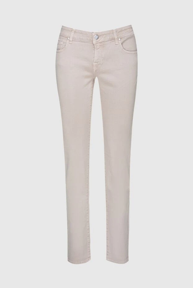 Jacob Cohen woman beige jeans for women купить с ценами и фото 158408 - photo 1