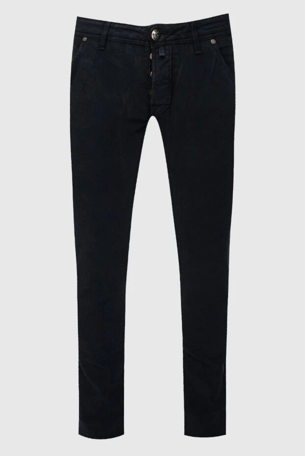 Jacob Cohen man black cotton jeans for men купить с ценами и фото 158412 - photo 1