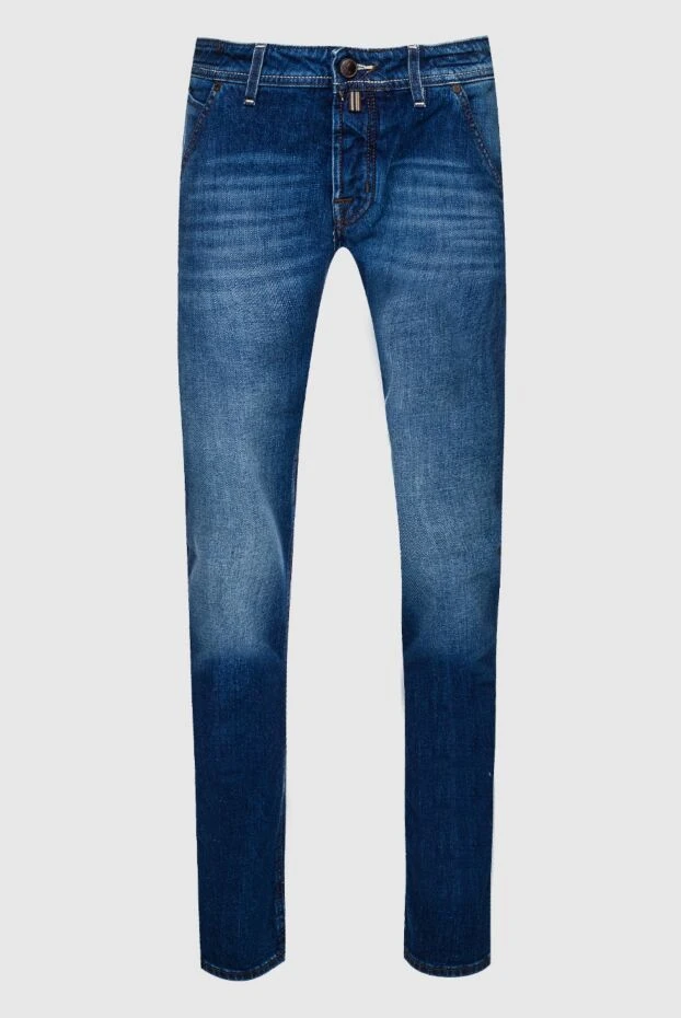 Jacob Cohen man blue cotton jeans for men купить с ценами и фото 158413 - photo 1