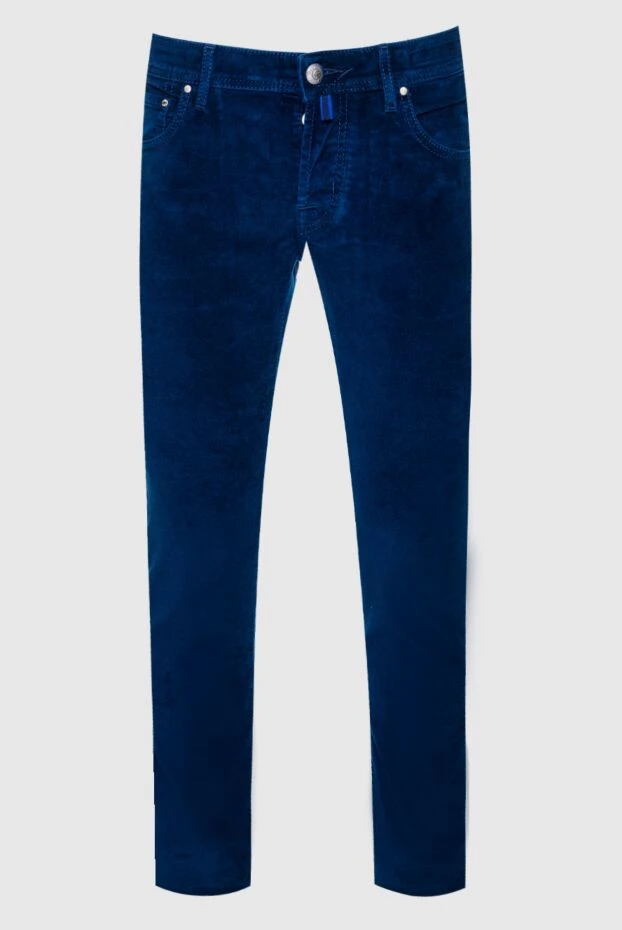 Jacob Cohen man blue cotton jeans for men купить с ценами и фото 158417 - photo 1