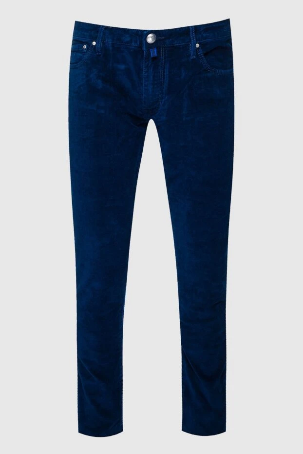 Jacob Cohen man blue cotton jeans for men купить с ценами и фото 158418 - photo 1