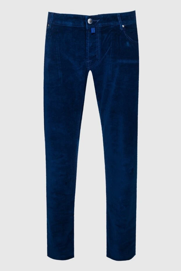 Jacob Cohen man blue cotton jeans for men купить с ценами и фото 158420 - photo 1