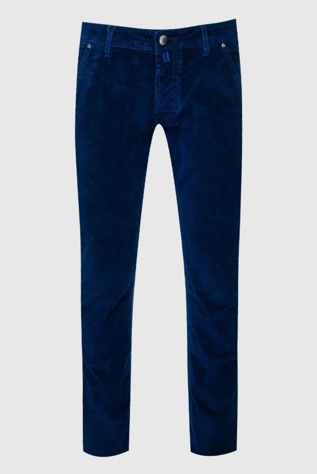 Jacob Cohen man blue cotton jeans for men купить с ценами и фото 158421 - photo 1