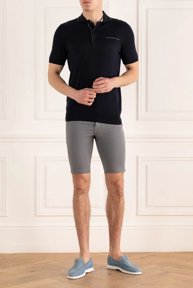 Jacob Cohen man cotton and elastane shorts, gray for men купить с ценами и фото 158427 - photo 2