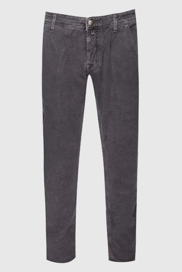 Jacob Cohen man gray cotton jeans for men купить с ценами и фото 158436 - photo 1