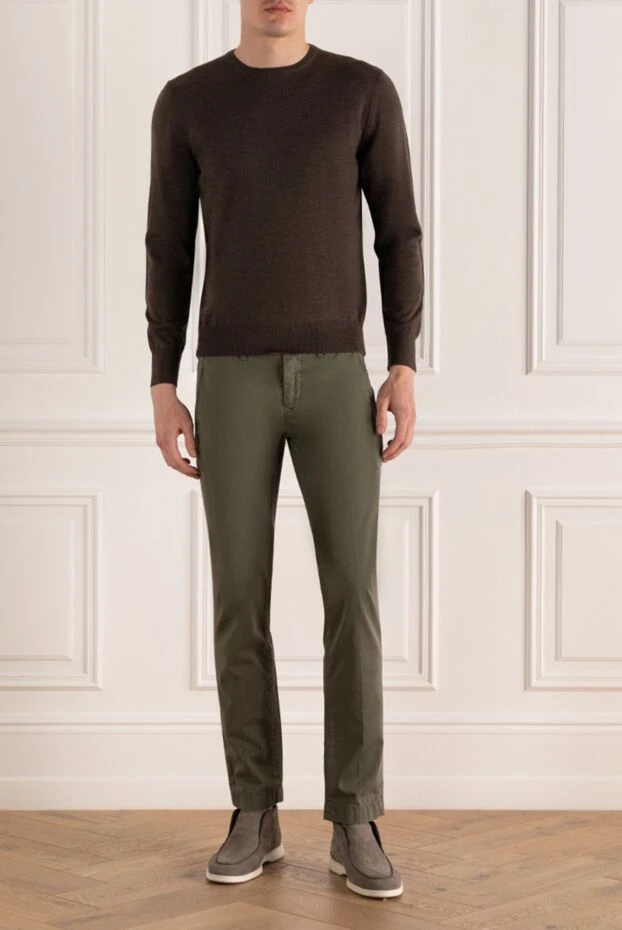 Jacob Cohen man cotton jeans green for men купить с ценами и фото 158449 - photo 2