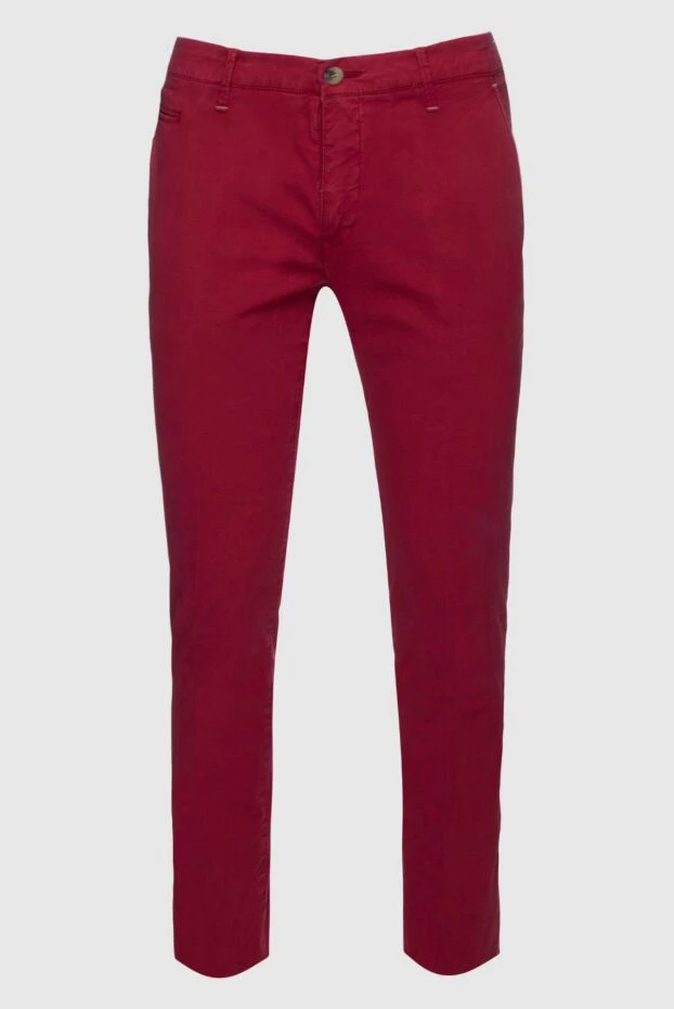 Jacob Cohen man red cotton jeans for men купить с ценами и фото 158480 - photo 1